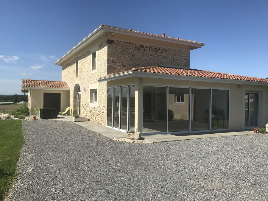 Rénovation extension maison landes